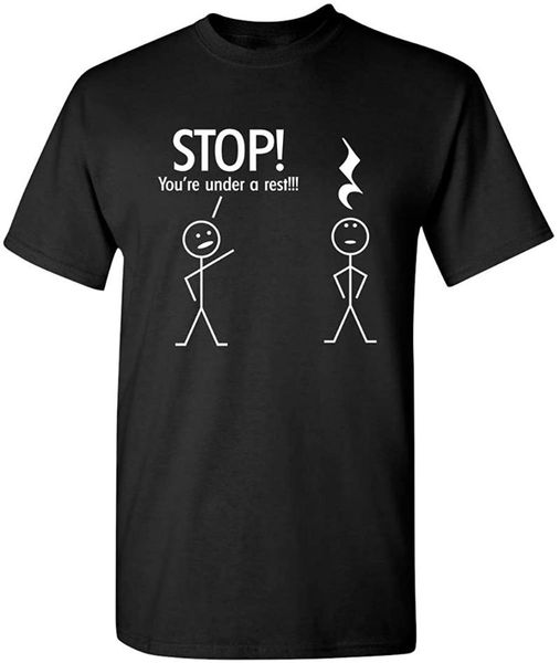 men's t-shirts syou're under a rest music humor graphic novelty funny t shirt, White;black
men's t-shirts syou're under a rest music humor graphic novelty funny t shirt, White;black