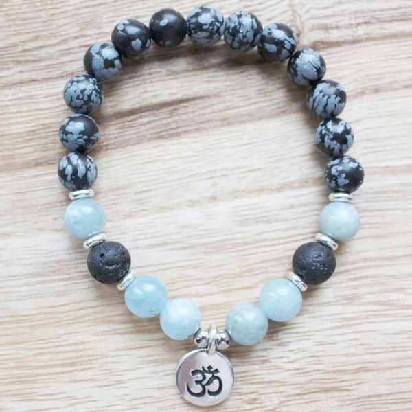 beaded, strands manyue design snowflake obsidian bracelet natural lava stone energy meditation healing crystals jewelry, Black
beaded, strands manyue design snowflake obsidian bracelet natural lava stone energy meditation healing crystals jewelry, Black