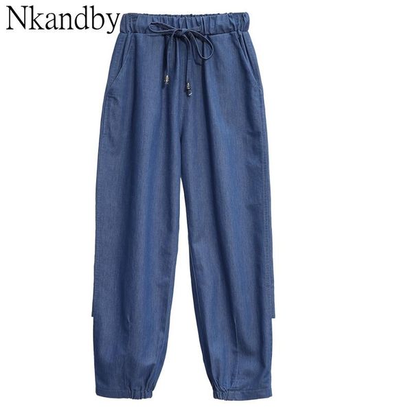 women's jeans plus size thin tencel denim harem pants women 2021 summer trendy casual loose vintage oversized korean calf-length, Blue
women's jeans plus size thin tencel denim harem pants women 2021 summer trendy casual loose vintage oversized korean calf-length, Blue