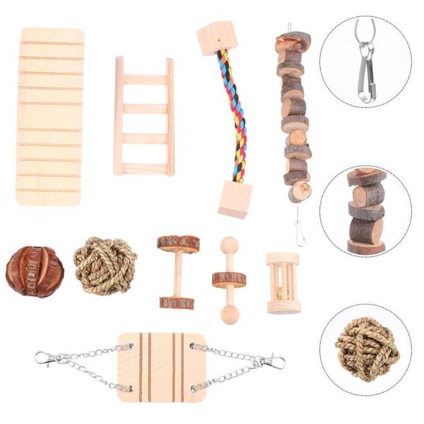 small animal supplies 10pcs pet hamsters wooden bite resistant molar toys seesaw swing ladder
small animal supplies 10pcs pet hamsters wooden bite resistant molar toys seesaw swing ladder