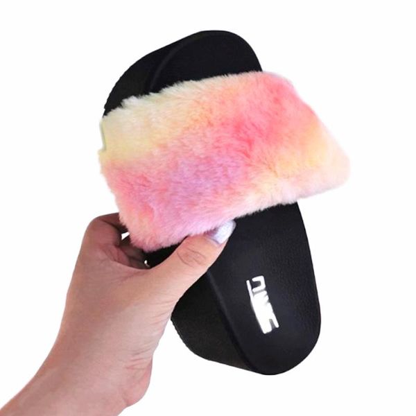 slippers vertvie 2021 women fur summer home flat platform multicolor slides for fashion casual sandals comfortable shoes, Black
slippers vertvie 2021 women fur summer home flat platform multicolor slides for fashion casual sandals comfortable shoes, Black