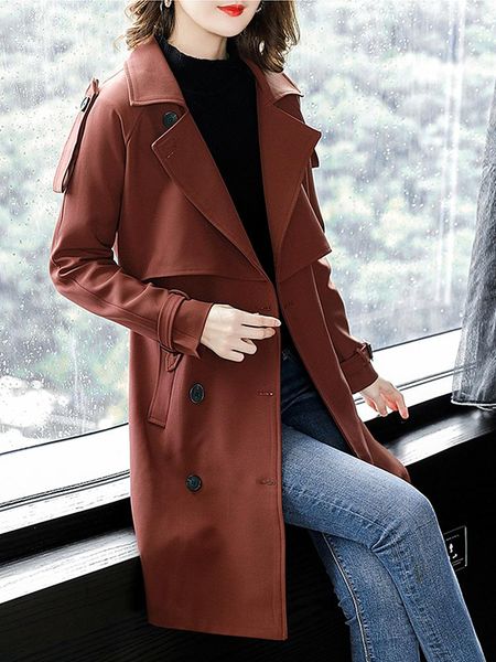 women's trench coats 2021 spring women windbreaker long section slim comfortable wild loose jacket fashion double-breasted clothing, Tan;black
women's trench coats 2021 spring women windbreaker long section slim comfortable wild loose jacket fashion double-breasted clothing, Tan;black