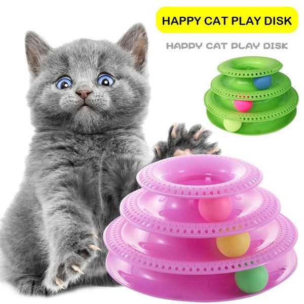cat toys three levels toy tower tracks disc intelligence amusement triple play ball training plate
cat toys three levels toy tower tracks disc intelligence amusement triple play ball training plate