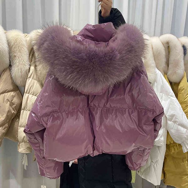 women's jackets janveny waterproof gloosy down coat women natural raccoon fur hooded 90% duck jacket loose short puffer feather pa, Black;brown
women's jackets janveny waterproof gloosy down coat women natural raccoon fur hooded 90% duck jacket loose short puffer feather pa, Black;brown