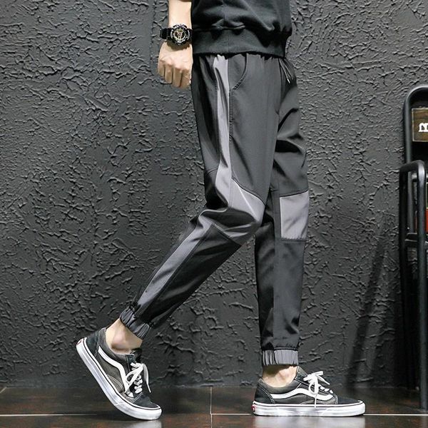 pants men's korean fashion summer patchwork casual large loose student corset harem capris, Black
pants men's korean fashion summer patchwork casual large loose student corset harem capris, Black