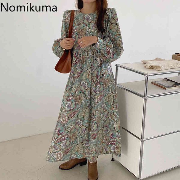 nomikuma spring vintage o-neck women dresses leaves printed puff long sleeve korean vestidos femme new long dress 6e557 210427, Black;gray
nomikuma spring vintage o-neck women dresses leaves printed puff long sleeve korean vestidos femme new long dress 6e557 210427, Black;gray