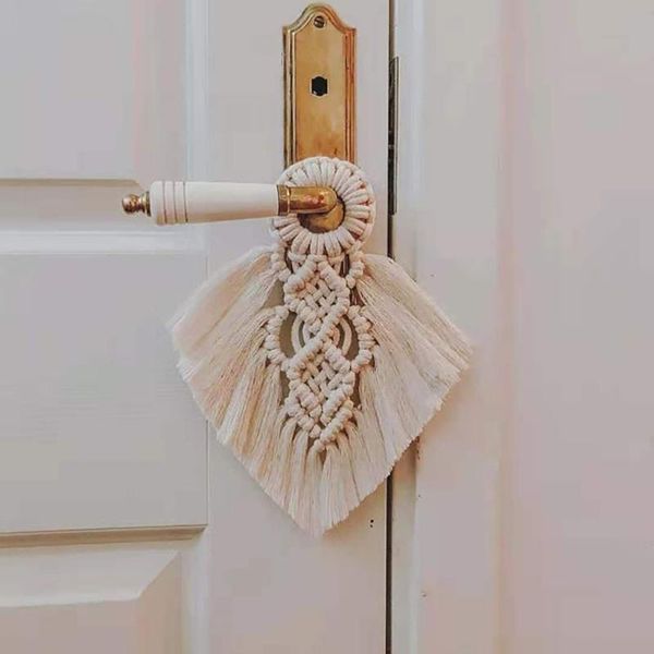 tapestries macrame woven cotton rope wall hanging leaf feather tassels lace door handle swing home bedroom decoration small pendant
tapestries macrame woven cotton rope wall hanging leaf feather tassels lace door handle swing home bedroom decoration small pendant