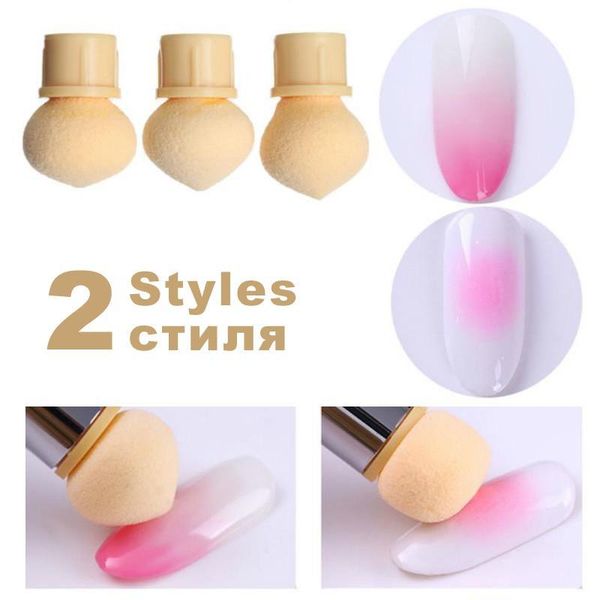 nail brushes 3pcs reusable double gradient art decorative brush uv gel can replace sponge head, Yellow
nail brushes 3pcs reusable double gradient art decorative brush uv gel can replace sponge head, Yellow