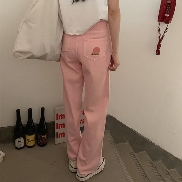 women's pants & capris hzirip 2021 autumn ladies pink high waist loose straight leg design sense minimalist casual all-match trousers, Black;white
women's pants & capris hzirip 2021 autumn ladies pink high waist loose straight leg design sense minimalist casual all-match trousers, Black;white