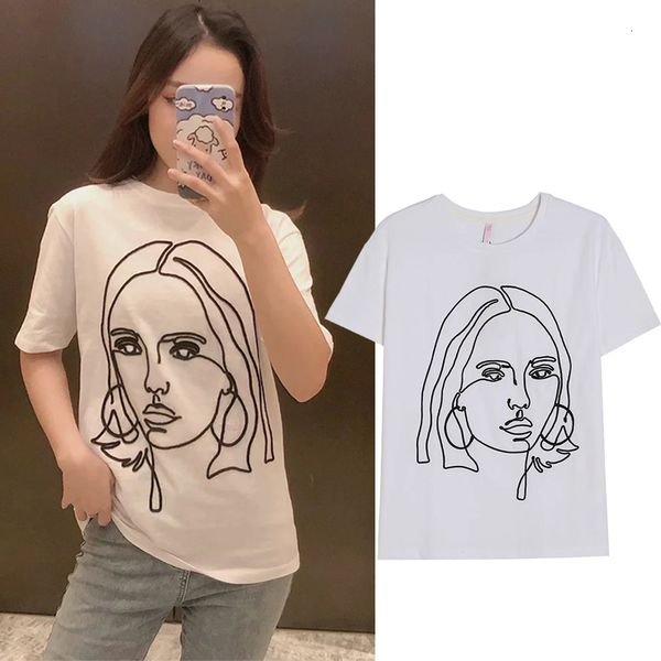 women's t-shirt 2021 summer new women beauty head portrait print pure white t-shirt o-neck short sleeve cotton ladies womens graph
women's t-shirt 2021 summer new women beauty head portrait print pure white t-shirt o-neck short sleeve cotton ladies womens graph