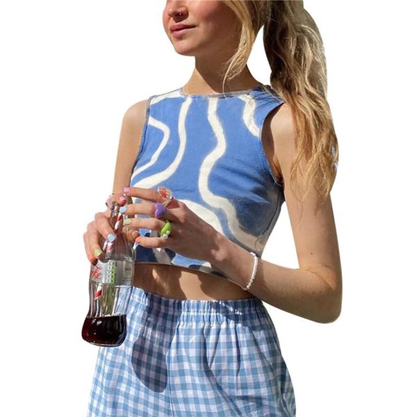 women's tanks & camis xingqing abstract striped print o-neck tank fashion y2k camisole sleeveless slim fit crop woman clothing, White
women's tanks & camis xingqing abstract striped print o-neck tank fashion y2k camisole sleeveless slim fit crop woman clothing, White