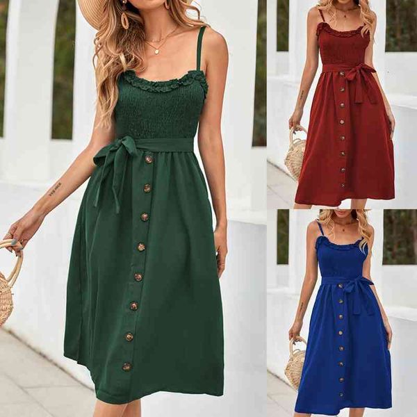 women dress off shoulder ruffles summer suspender buttons lace-up dress for party, Black;gray
women dress off shoulder ruffles summer suspender buttons lace-up dress for party, Black;gray