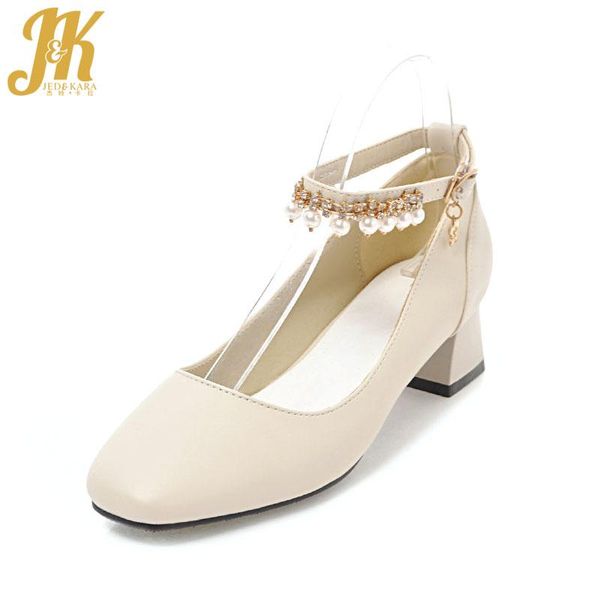 dress shoes jk ankle strap women pumps square toe pearl metal decoration pu thick heels footwear 2021 spring fashion sweet ladies, Black
dress shoes jk ankle strap women pumps square toe pearl metal decoration pu thick heels footwear 2021 spring fashion sweet ladies, Black