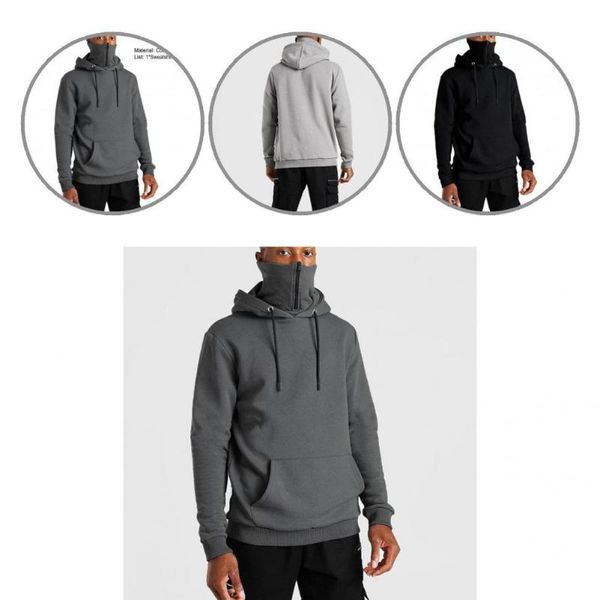 men's sweaters great autumn hoodie long sleeve men clothing stand collar drawstring spring, White;black
men's sweaters great autumn hoodie long sleeve men clothing stand collar drawstring spring, White;black