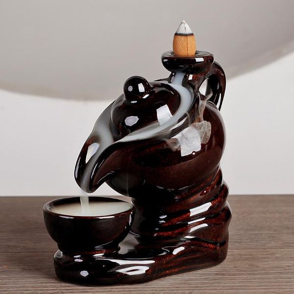 teapot ceramic backflow incense burner 20 pcs cones smoke waterfall sticks holder creative home decor porcelain censer fragrance lamps
teapot ceramic backflow incense burner 20 pcs cones smoke waterfall sticks holder creative home decor porcelain censer fragrance lamps