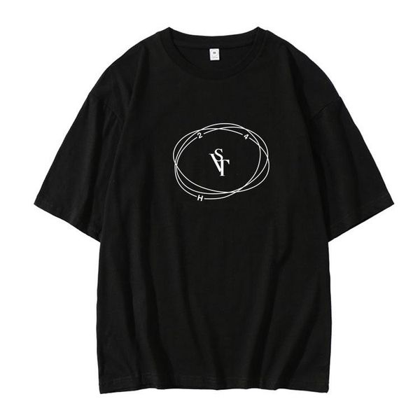 women's t-shirt kpop seventeen mini 24h same printing o neck t shirt for summer fashion dropped shoulder sleeve, White
women's t-shirt kpop seventeen mini 24h same printing o neck t shirt for summer fashion dropped shoulder sleeve, White