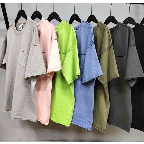t shirts patched pocket inside/out styling t-shirt distressing heavy cotton tee kanye raglan seven color, White
t shirts patched pocket inside/out styling t-shirt distressing heavy cotton tee kanye raglan seven color, White