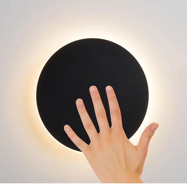 round led wall lamp modern touch switch light for living room bedroom decoration black white sconce indoor lighting
round led wall lamp modern touch switch light for living room bedroom decoration black white sconce indoor lighting