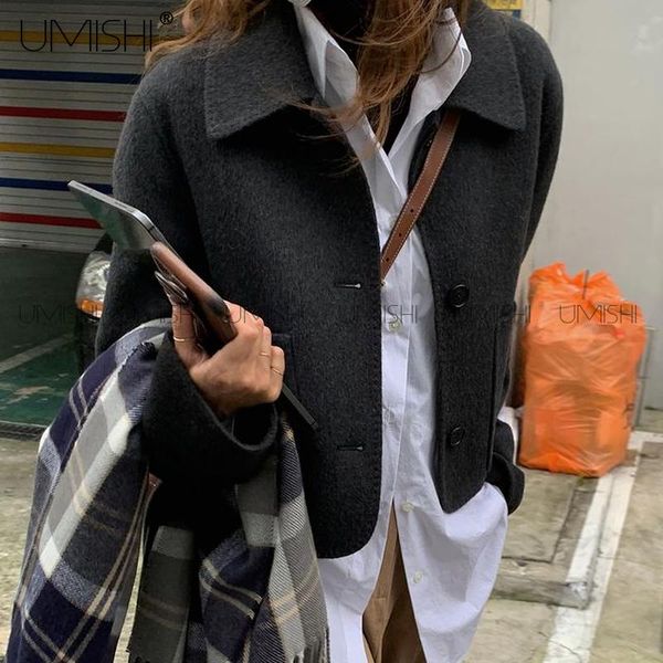 women's wool & blends winter french senior vintage feeling short woolen cloth coat color restoring ancient ways able to bear or endure, Black
women's wool & blends winter french senior vintage feeling short woolen cloth coat color restoring ancient ways able to bear or endure, Black