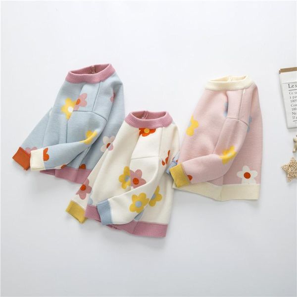 pullover keelorn toddler kids baby girls clothes autumn flower embroidery sweater for children's clothing thickened knit outwear, Blue
pullover keelorn toddler kids baby girls clothes autumn flower embroidery sweater for children's clothing thickened knit outwear, Blue