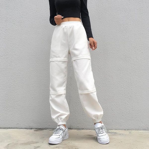 women's pants & capris elastic waistband high streetwear slim solid white black corduroy jogger pant women thin sweatpant tracksuit wor, Black;white
women's pants & capris elastic waistband high streetwear slim solid white black corduroy jogger pant women thin sweatpant tracksuit wor, Black;white