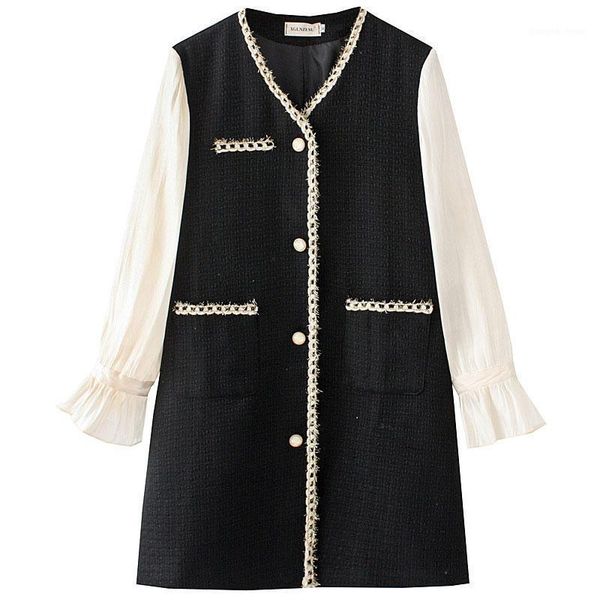 spring/autumn women dress oversize 2021 fashion casual clothes loose long sleeve one-piece chic style two pockets dresses, Black;gray
spring/autumn women dress oversize 2021 fashion casual clothes loose long sleeve one-piece chic style two pockets dresses, Black;gray
