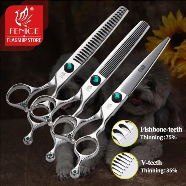 dog grooming fenice 7.0/7.5 inch professional scissors straight cutting thinning shears japan 440c steel tool for groomer
dog grooming fenice 7.0/7.5 inch professional scissors straight cutting thinning shears japan 440c steel tool for groomer