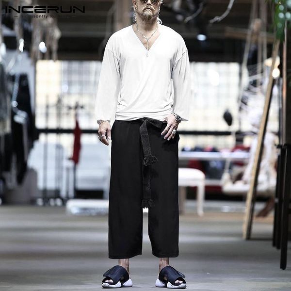 men's tracksuits incerun sets solid color leisure suits long sleeve v neck elastic pockets pants 2 pieces streetwear mens clothing 5xl, Gray
men's tracksuits incerun sets solid color leisure suits long sleeve v neck elastic pockets pants 2 pieces streetwear mens clothing 5xl, Gray