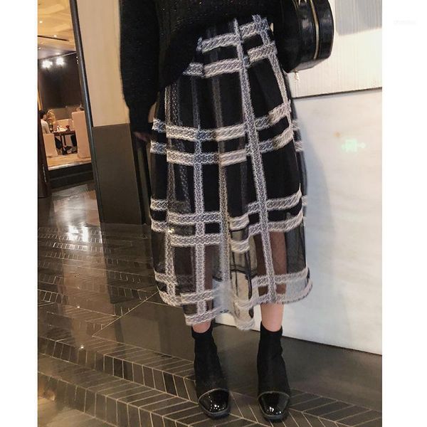 2021 autumn plaid pleated skirt women causal elastic waist mesh mid-length black mx18d18791
2021 autumn plaid pleated skirt women causal elastic waist mesh mid-length black mx18d18791