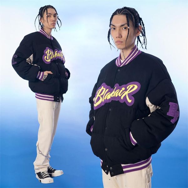 men's jackets harajuku down baseball jacket letter embroidery padded puffer coat hiphop korean oversized streetwear winter fashion warm, Black;brown
men's jackets harajuku down baseball jacket letter embroidery padded puffer coat hiphop korean oversized streetwear winter fashion warm, Black;brown