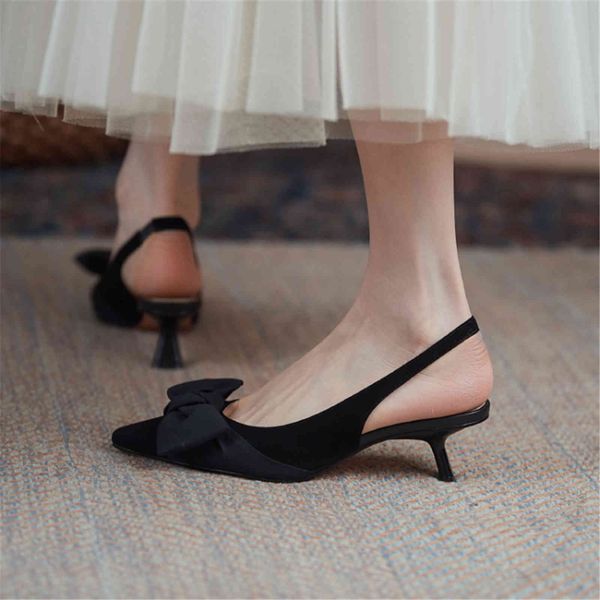 dress shoes kmeioo summer sweet shoes for woman pointy toe back strap sandals bowtie kitten heel dress genuine leather kittens b0x, Black
dress shoes kmeioo summer sweet shoes for woman pointy toe back strap sandals bowtie kitten heel dress genuine leather kittens b0x, Black