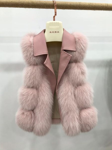 women's fur & faux brand famous winter natural real waistcoat short full leather 2021 fashion genuine femme veste, Black
women's fur & faux brand famous winter natural real waistcoat short full leather 2021 fashion genuine femme veste, Black