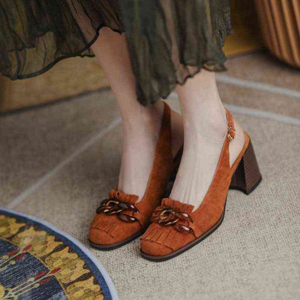 sandels summer high heel women shoes sheep suede chunky slingbacks pumps crystal chain tassel buckle strap office 220303, Black
sandels summer high heel women shoes sheep suede chunky slingbacks pumps crystal chain tassel buckle strap office 220303, Black