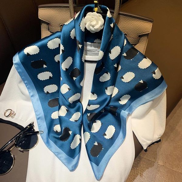 scarves koileaping women fashion soft small silk scarf little sheep pattern summer sunscreen silky gift, Blue;gray
scarves koileaping women fashion soft small silk scarf little sheep pattern summer sunscreen silky gift, Blue;gray