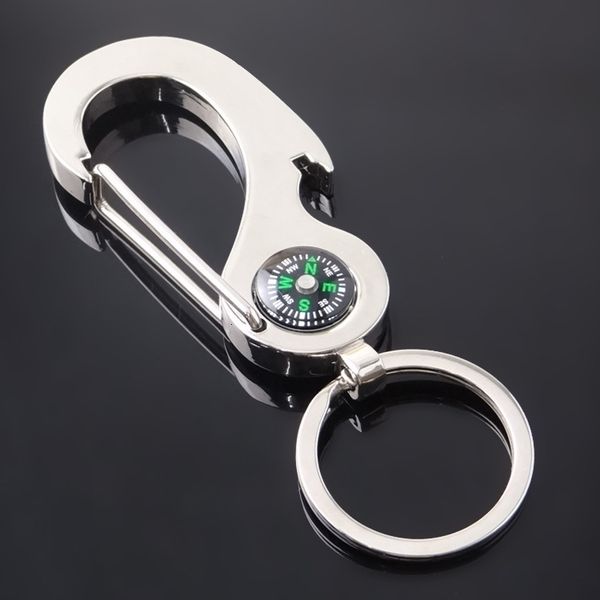 keychains men's waist key chain compass bottle opener ring hook practical function small gift, Silver
keychains men's waist key chain compass bottle opener ring hook practical function small gift, Silver