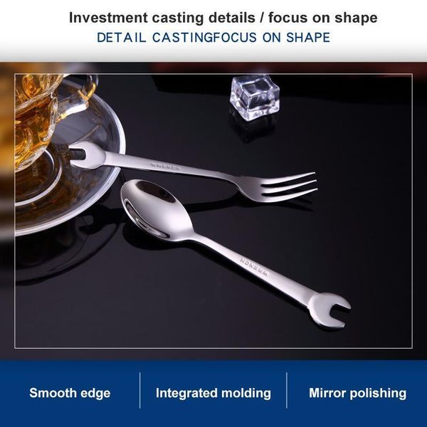 wrench shape spoon fork multifunction stainless steel creative small dinnerware tableware kitchen accessories forks
wrench shape spoon fork multifunction stainless steel creative small dinnerware tableware kitchen accessories forks