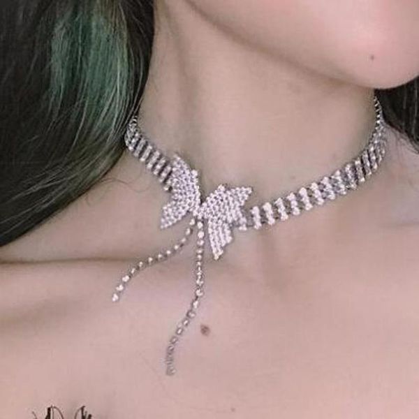 chokers full crystal butterfly necklace shiny zircon clavicle for women jewelry necklaces & pendants charms jewellery, Golden;silver
chokers full crystal butterfly necklace shiny zircon clavicle for women jewelry necklaces & pendants charms jewellery, Golden;silver