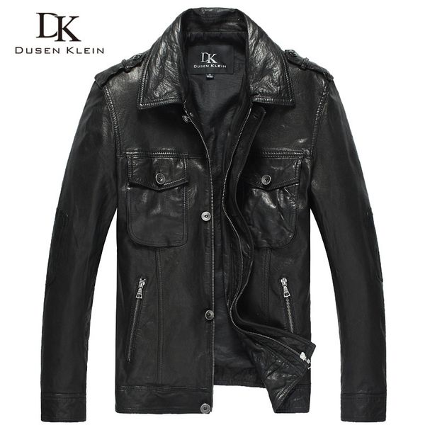 fashion leather men's real clothes harley locomotive haining vegetable tanned sheep jacket style lapel casual coat, Black
fashion leather men's real clothes harley locomotive haining vegetable tanned sheep jacket style lapel casual coat, Black