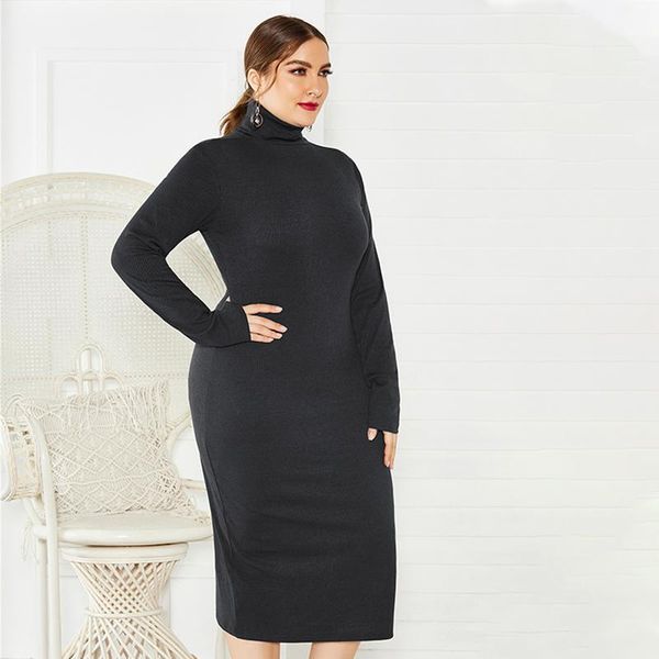 casual dresses long sleeved slim turtleneck sweater knit bodycon dress women's plus size fashion loose winter, Black;gray
casual dresses long sleeved slim turtleneck sweater knit bodycon dress women's plus size fashion loose winter, Black;gray