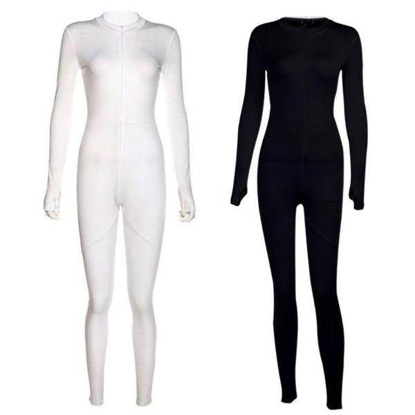 women long sleeve zipper jumpsuit deep v-neck high waist pants tracksuit e56c women's jumpsuits & rompers, Black;white
women long sleeve zipper jumpsuit deep v-neck high waist pants tracksuit e56c women's jumpsuits & rompers, Black;white