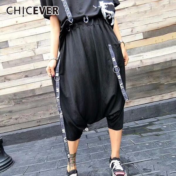 women's pants & capris chicever 2021 summer elastic waist trousers for women harem webbing letter loose big size female pant fashion ca, Black;white
women's pants & capris chicever 2021 summer elastic waist trousers for women harem webbing letter loose big size female pant fashion ca, Black;white