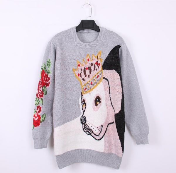 runway female long sleeve oversized knitted pullovers women winter animal print jumper flower ladies sweaters thick women's, White;black
runway female long sleeve oversized knitted pullovers women winter animal print jumper flower ladies sweaters thick women's, White;black