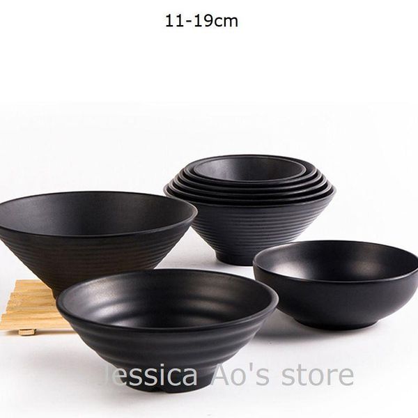 bowls 11-19cm black melamine tableware heat insulation big soup bowl japanase ramen noodle high leg salad large mixing
bowls 11-19cm black melamine tableware heat insulation big soup bowl japanase ramen noodle high leg salad large mixing