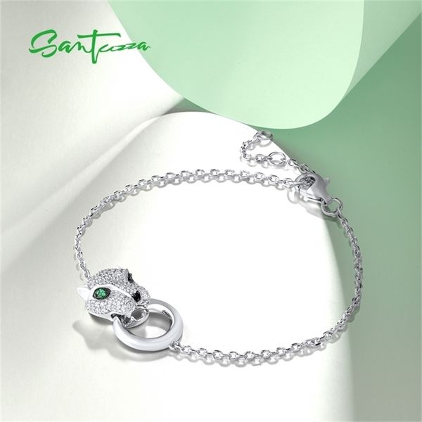 santuzza 100% 925 sterling silver bracelet for women leopard panther green black spinel white zirconia adjustable fine jewelry-a, Golden;silver
santuzza 100% 925 sterling silver bracelet for women leopard panther green black spinel white zirconia adjustable fine jewelry-a, Golden;silver
