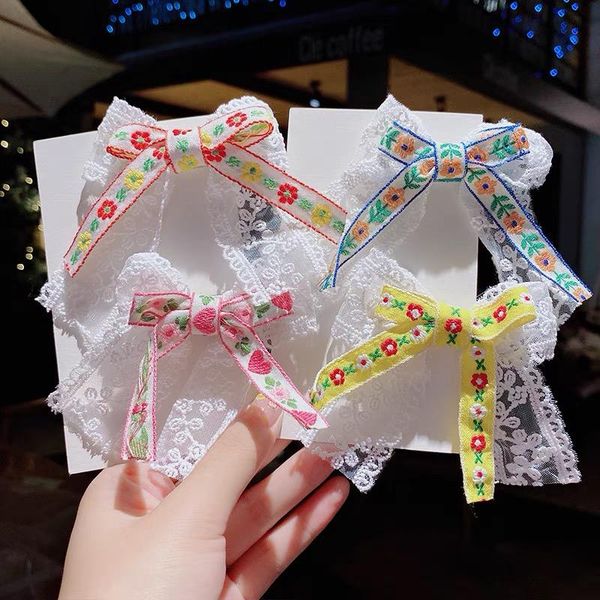 1piece spring barrettes lace bow hair clips sweet flower heart embroidery women girls hairpins accessories hairgrips, Slivery;white
1piece spring barrettes lace bow hair clips sweet flower heart embroidery women girls hairpins accessories hairgrips, Slivery;white