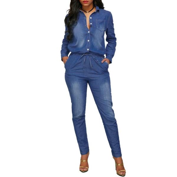 women's jumpsuits & rompers lemon gina 2021 womens denim jumpsuit bodycon long sleeve tie-up turn-down collar button smr9427, Black;white
women's jumpsuits & rompers lemon gina 2021 womens denim jumpsuit bodycon long sleeve tie-up turn-down collar button smr9427, Black;white