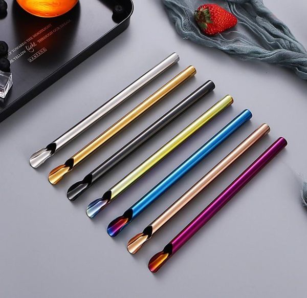 spoon shape straw reusable 304 stainless steel drinking metal for smoothies tapioca pearls milk bubble tea
spoon shape straw reusable 304 stainless steel drinking metal for smoothies tapioca pearls milk bubble tea