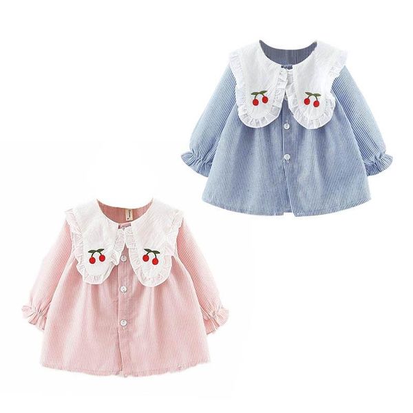 shirts europe and america baby kids girls cute cherry doll collar blouses for children 1-4t spring autumn drop, White;black
shirts europe and america baby kids girls cute cherry doll collar blouses for children 1-4t spring autumn drop, White;black