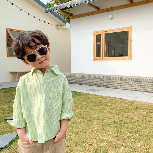 shirts korean style 2021 spring fashion boys plaid cotton 2 colors casual all-match shirt kids clothing, White;black
shirts korean style 2021 spring fashion boys plaid cotton 2 colors casual all-match shirt kids clothing, White;black