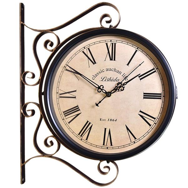 wall clocks vintage silent clock nordic double side creative metal roman numerals reloj mural living room wb50wc
wall clocks vintage silent clock nordic double side creative metal roman numerals reloj mural living room wb50wc